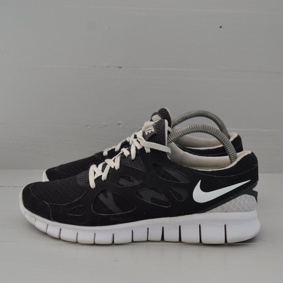 Nike Black White Sneakers Women's 9 Free Run 2 Running Walking Shoes 443816-001 - Picture 1 of 8